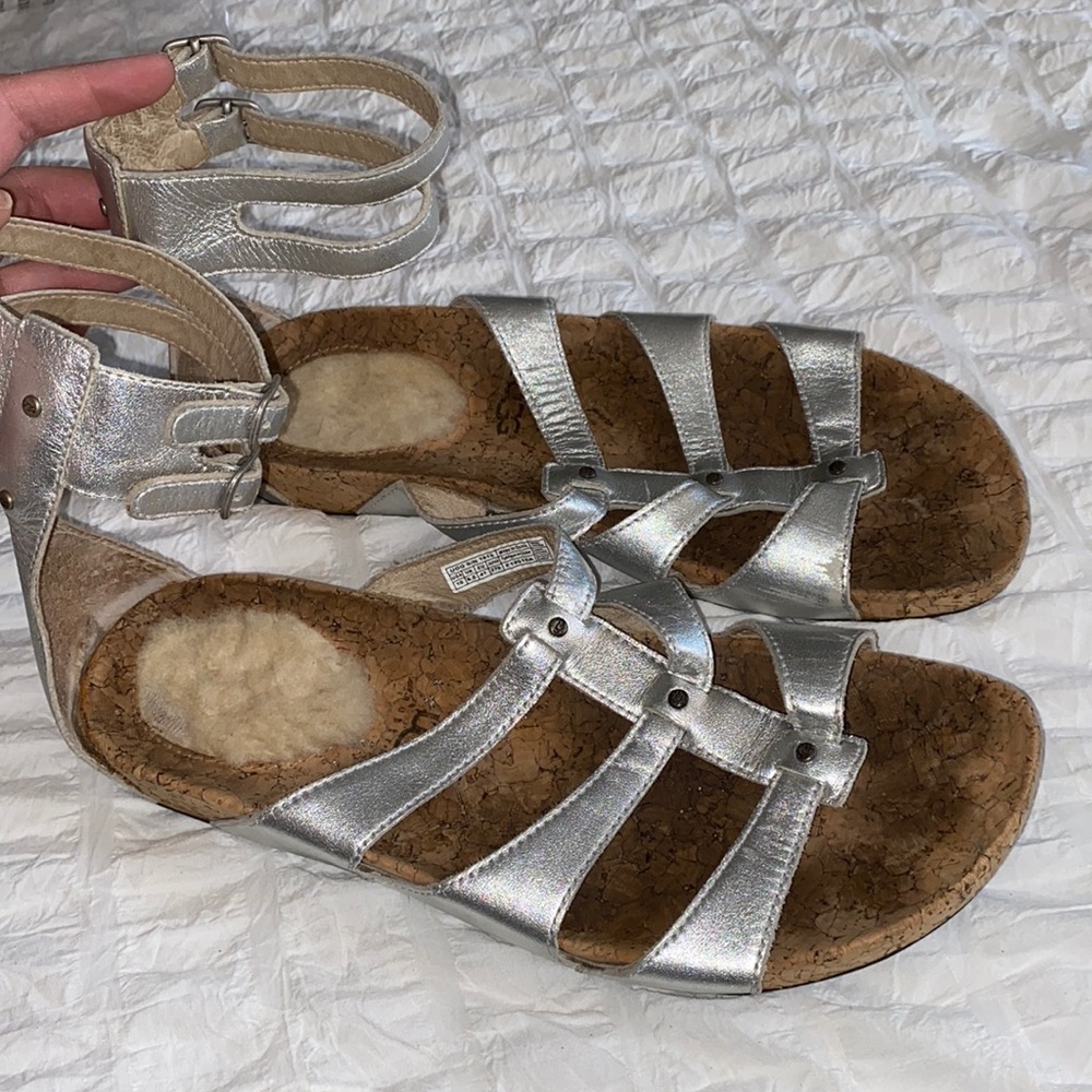 Silver UGG Sandals